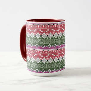 Aztec Muster, Streifen. Tasse