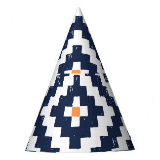 Aztec Navajo Ethnic Seamless Pattern Partyhütchen