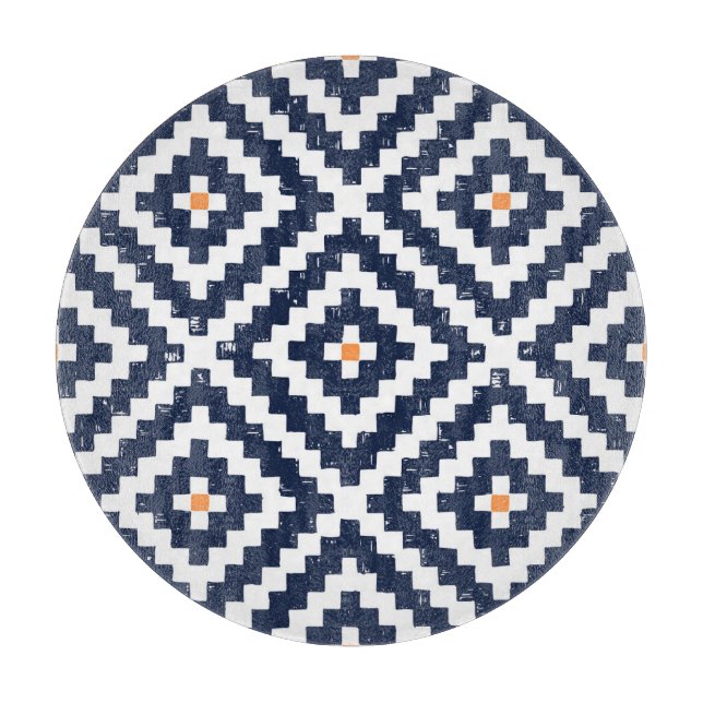 Aztec Navajo Ethnic Seamless Pattern Schneidebrett (Vorderseite)