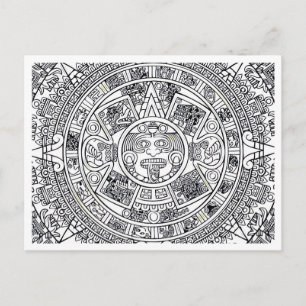 AZTEC ODER MEXIKA-mexikanische Postkarte