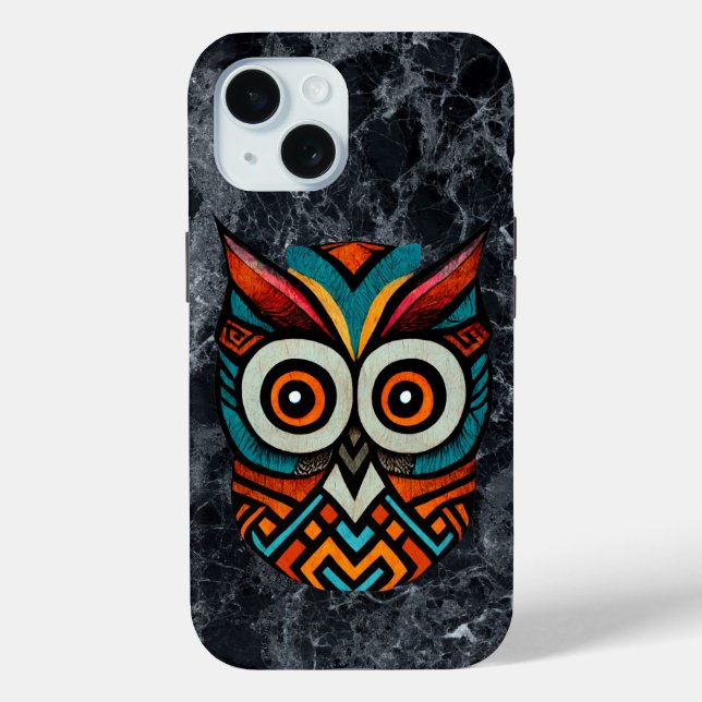 Aztec Owl Case-Mate iPhone Hülle (Rückseite)