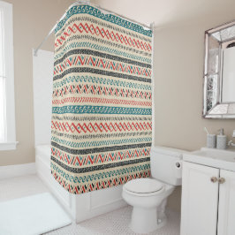 Aztec Pattern Duschvorhang