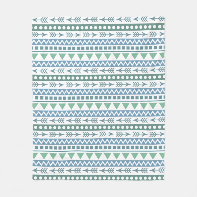 Aztec Pattern Fleecedecke (Vorderseite)