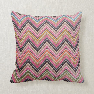 Aztec Pink Rot Grün Chevron Mädchenhaftes Muster Kissen