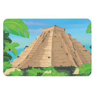 Aztec Pyramid Magnet