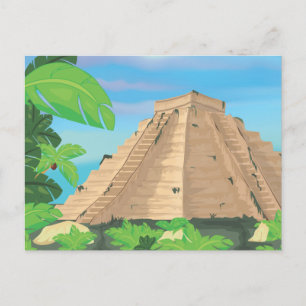 Aztec Pyramid Postkarte