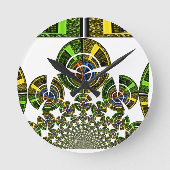 Aztec Runde Wanduhr (Vorderseite)