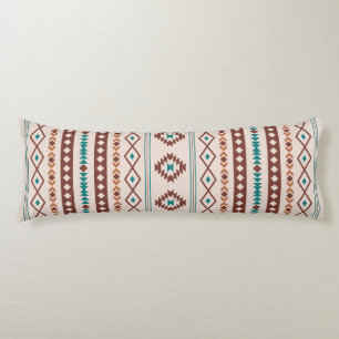 Aztec Rusts Aquamarine Creme Mixed Motifs V Muster Seitenschläferkissen