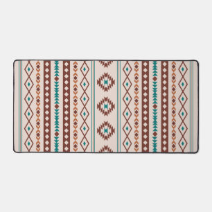 Aztec Rusts Crème Turquoise Motifs Mixtes V Motif