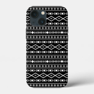 Aztec Shapes Muster Weiß Grau Schwarz Case-Mate iPhone Hülle