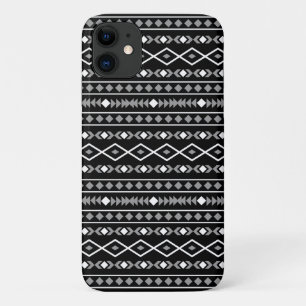Aztec Shapes Muster Weiß Grau Schwarz Case-Mate iPhone Hülle