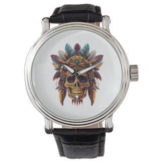 Aztec Skull Relic Armbanduhr