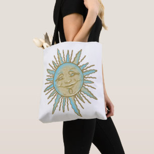 Aztec Smiling Sun-Gesicht Tasche