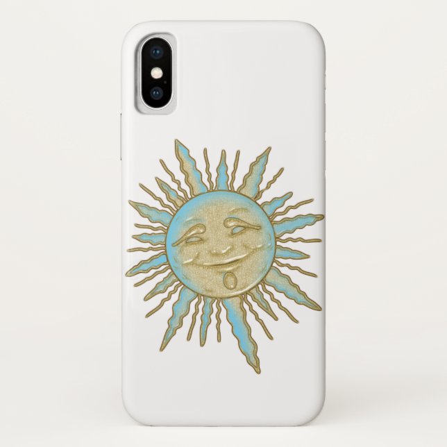 Aztec Smiling Sun-Gesicht | TelefonCase Case-Mate iPhone Hülle (Rückseite)