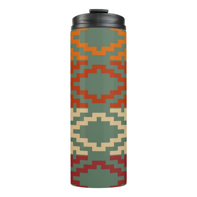 Aztec Southwestern Tribal Diamonds Thermosbecher (Vorderseite)
