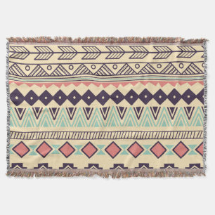 Aztec-Stammstreifen: Vintage Illustration Decke