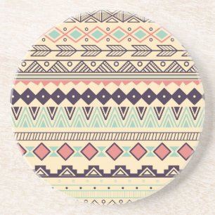 Aztec-Stammstreifen: Vintage Illustration Getränkeuntersetzer