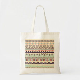 Aztec-Stammstreifen: Vintage Illustration Tragetasche