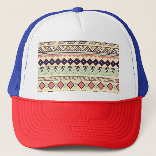 Aztec-Stammstreifen: Vintage Illustration Truckerkappe