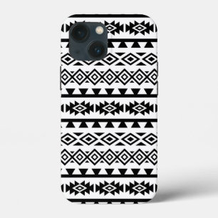 Aztec stylisierte Big Pattern II Schwarz auf Weiß Case-Mate iPhone Hülle