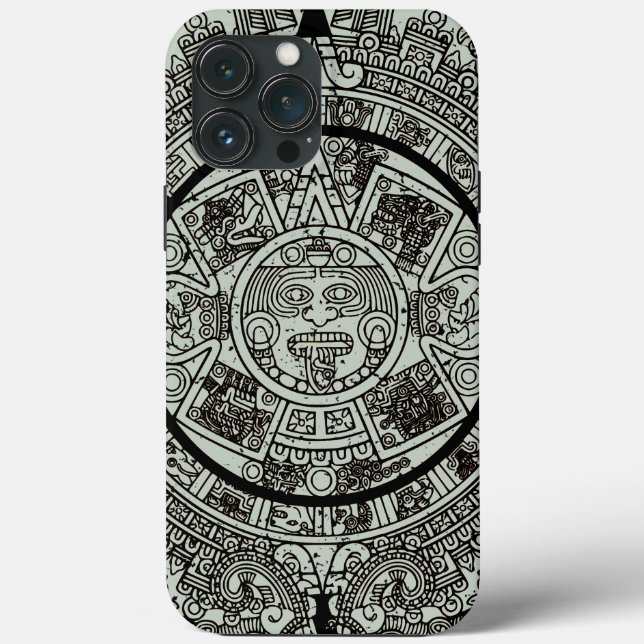 Aztec Sun Stone Maya Kalender 1 Case-Mate iPhone Hülle (Rückseite)