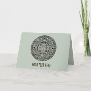 Aztec Sun Stone Maya Kalender 1 Karte
