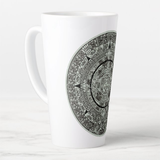 Aztec Sun Stone Maya Kalender 1 Milchtasse (Linke Ecke)