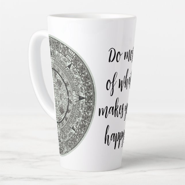 Aztec Sun Stone Maya Kalender 1 Milchtasse (Linke Ecke)