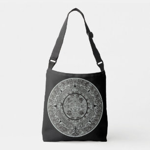 Aztec Sun Stone Maya Kalender 1 Tragetaschen Mit Langen Trägern