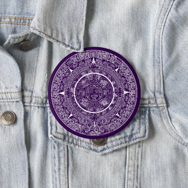 Aztec Sun Stone Maya Kalender 3 Button (Beispiel)