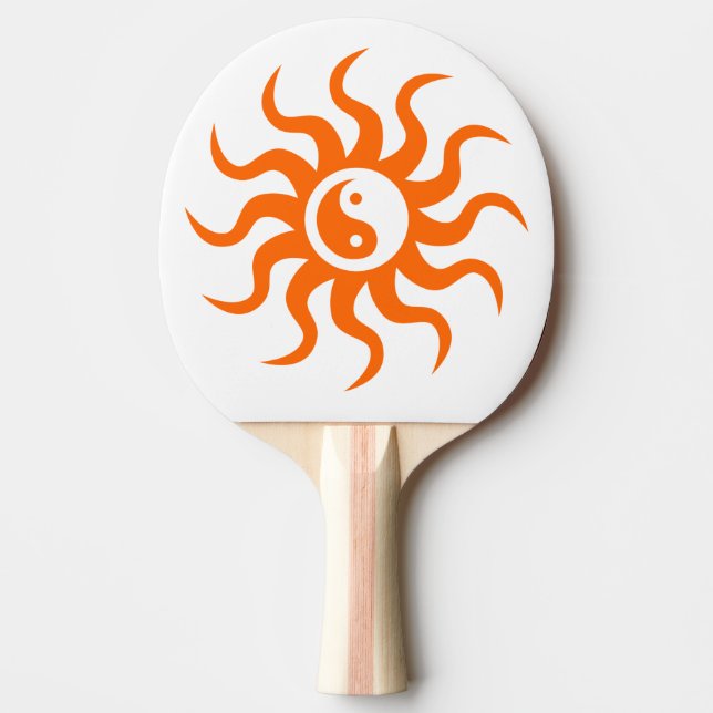 Aztec Sun-Yin Yang/Orange Tischtennis Schläger (Vorderseite)