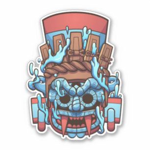 Aztec Tlaloc Aufkleber