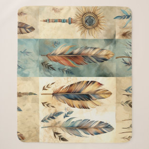 Aztec Tribal Feathers Medicinal Stick Sherpadecke