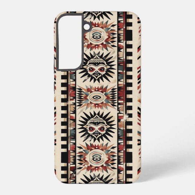 Aztec Tribal Geometric Muster Samsung Galaxy Hülle (Rückseite)