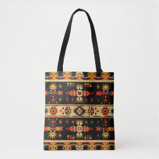 Aztec Tribal Geometric Muster Tasche