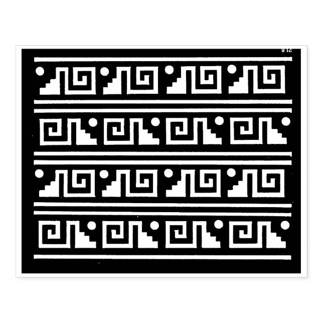 Aztec Tribal Graphic Design-Briefmarke Gummistempel (Prägung)
