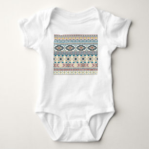 Aztec Tribal Motifs: Geometrisches Nahtloses Desig Baby Strampler