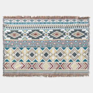 Aztec Tribal Motifs: Geometrisches Nahtloses Desig Decke