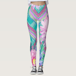Aztec Tribal Print Leggings