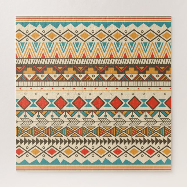 Aztec Tribal Striped Vintag Illustration (Vertikal)