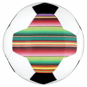 Aztec Tribal Traditionelle Textilfarben Linie m Fußball