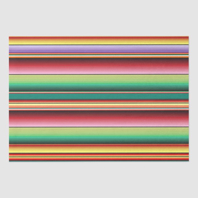 Aztec Tribal Traditionelle Textilfarben Linie m Seidenpapier (Vorderseite)