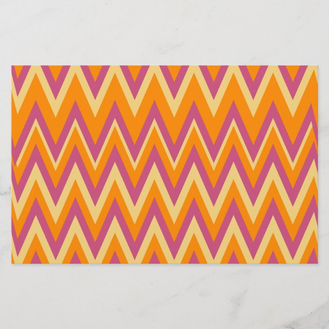 Aztec Tribal ZigZag Briefpapier (Vorderseite)
