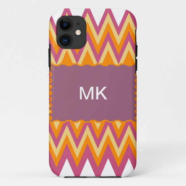 Aztec Tribal ZigZag Case-Mate iPhone Hülle (Rückseite)