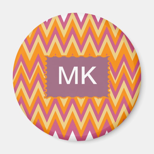 Aztec Tribal ZigZag Magnet (Vorne)