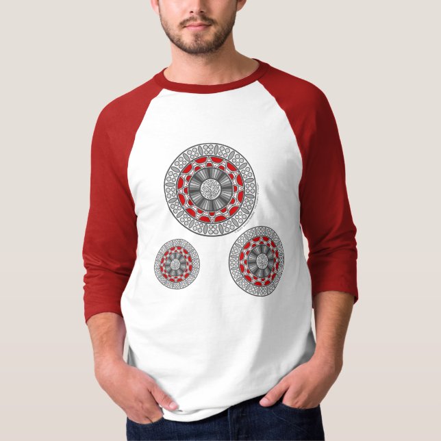 Aztec trifft Alien Men Light Shirt (Vorderseite)