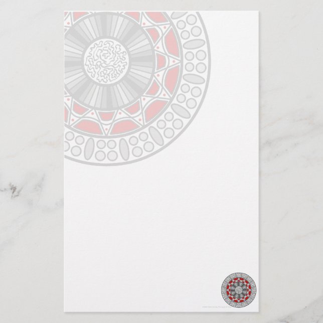 Aztec trifft Alien Stationery Briefpapier (Vorderseite)