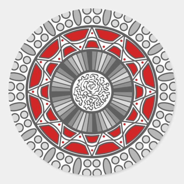 Aztec trifft Alien Sticker (Vorderseite)