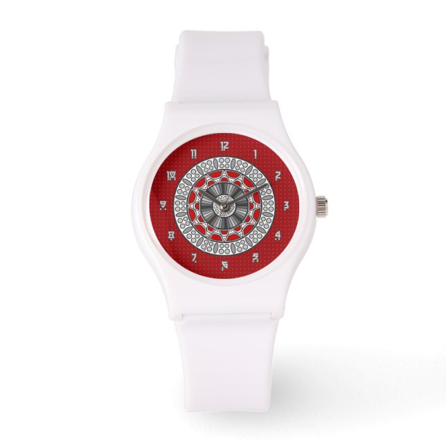 Aztec trifft Alien Watch Armbanduhr (Vorderseite)