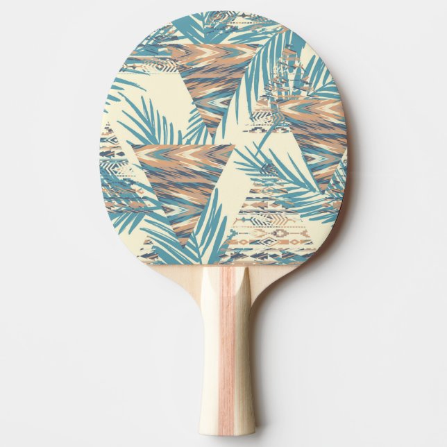 Aztec Tropical Pattern Ping Pong Paddle Tischtennis Schläger (Vorderseite)
